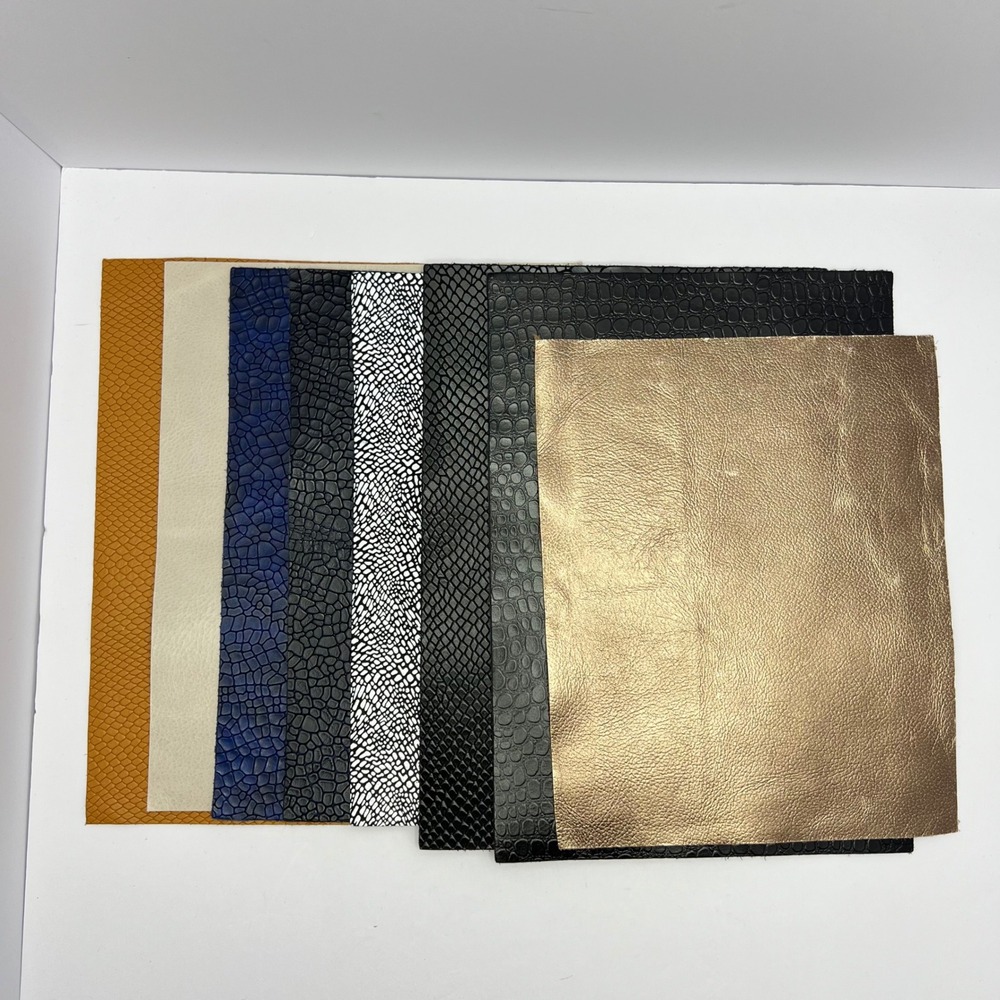 Ariat Multicolor Leather Remnants Sample Crafting Supplies Animal Print Embossed